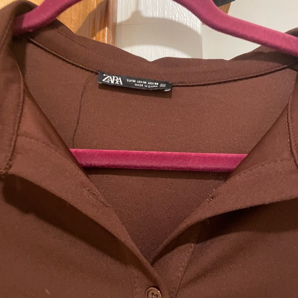 Zara Pleated Shirt Dress - Picture 4 of 4